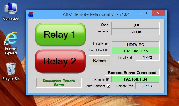 Remote Relay Controller App for your Windows Desktop